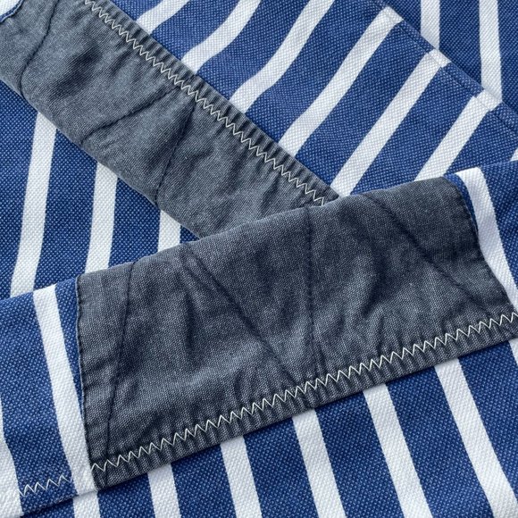 Fatface The Airlie Blue and White Breton Style 1/4 Zip Pullover Jumper Size S - Picture 9 of 11